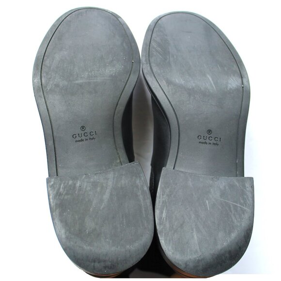 Gucci Microguccissima Leather Ankle Boots / Size 36 / Black GG Logo Embossed - Picture 8 of 14